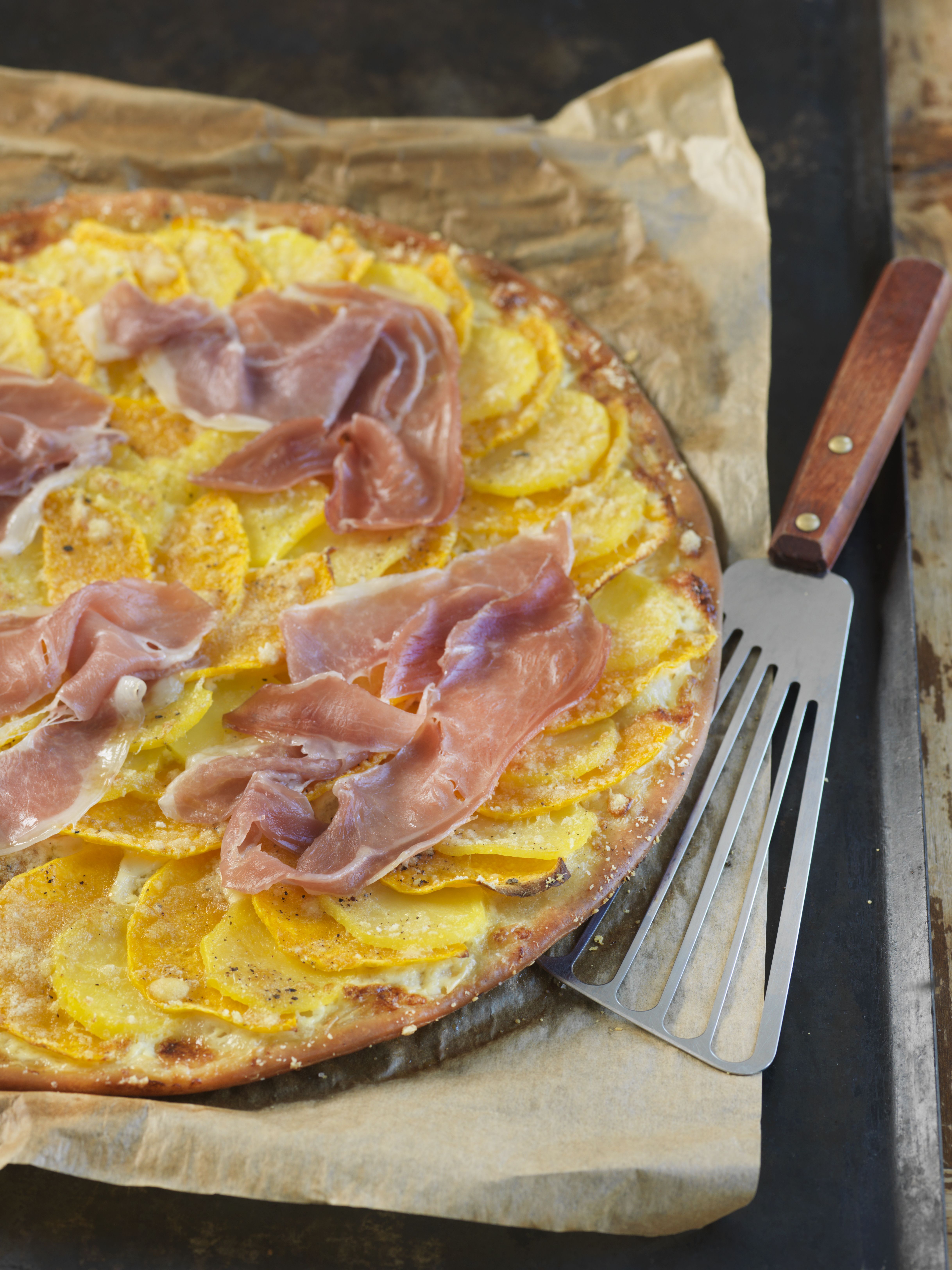 Pizza pomme de terre & butternut - Recette à Prix Engagés Janvier 2025 Pizza pomme de terre & butternut - Recette à Prix Engagés Janvier 2025