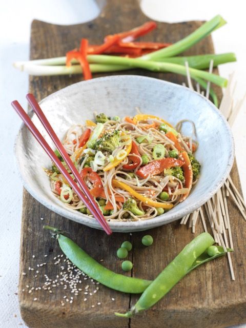 Wok de légumes et graines de sésame Wok de légumes et graines de sésame