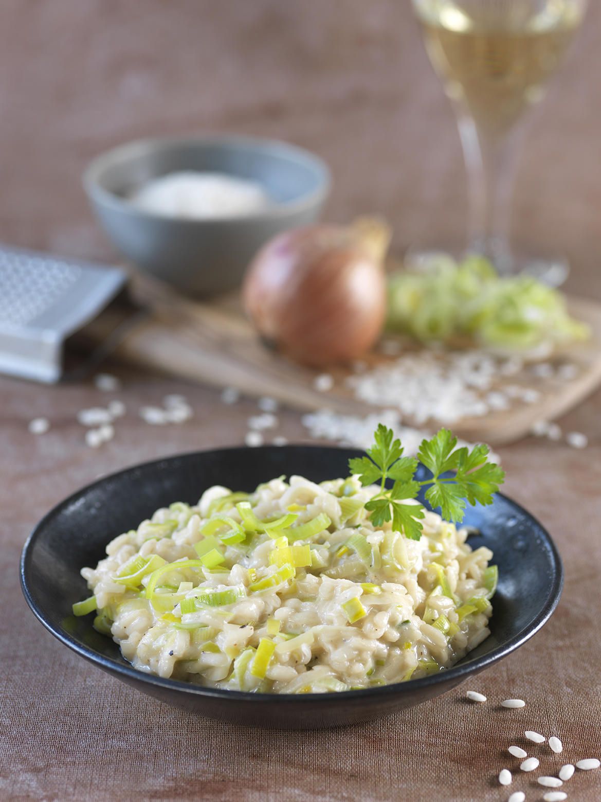 Risotto aux poireaux et mascarpone Risotto aux poireaux et mascarpone