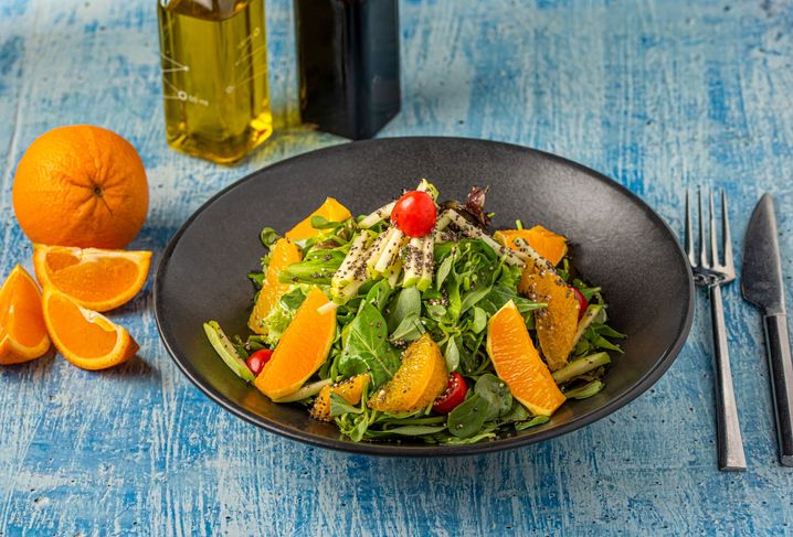 Salade de pourpier à l'orange et au quinoa Salade de pourpier à l'orange et au quinoa